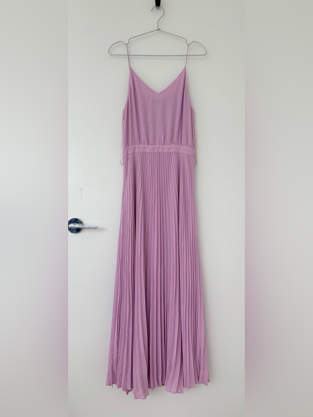 Massimo Dutti Lavender Pleated Maxi Dress - Picture 3 of 3